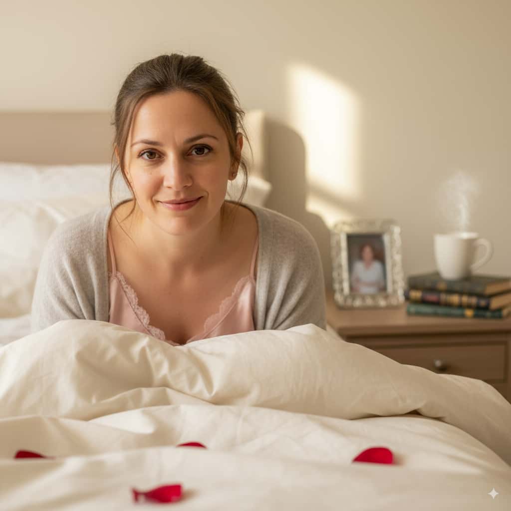 Sabrina R. rooftop golden hour.