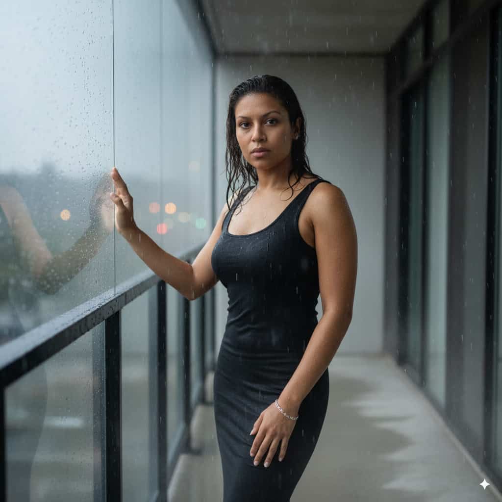 Simone M. black & white editorial.