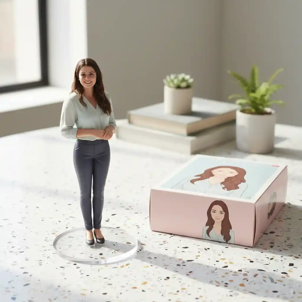 Lifestyle shoot figurine