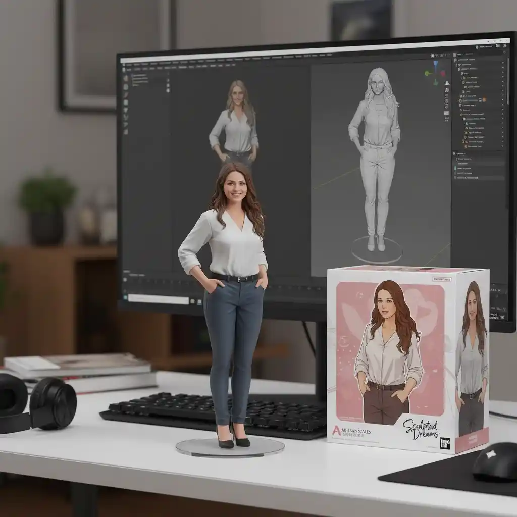 Desk studio figurine