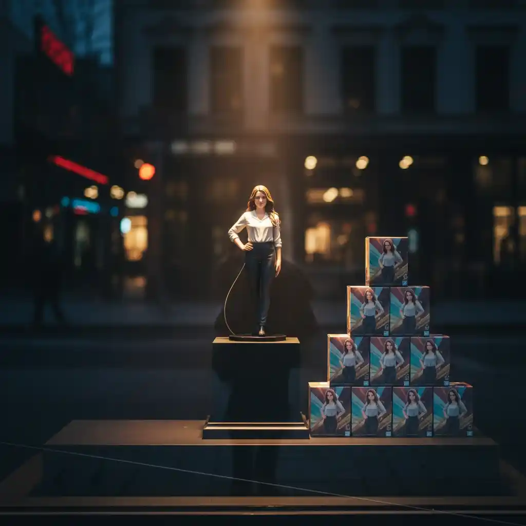 Boutique window figurine