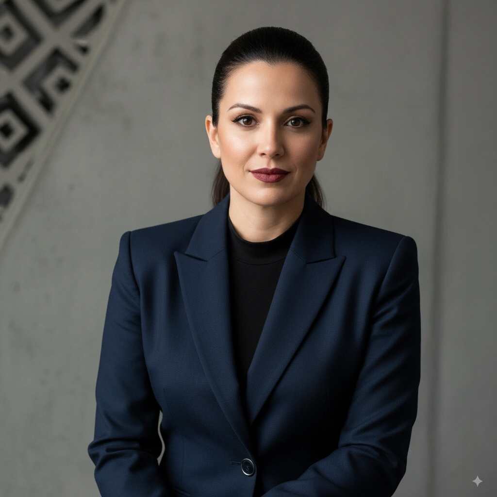 Glamour variation with luxe dressing room background.