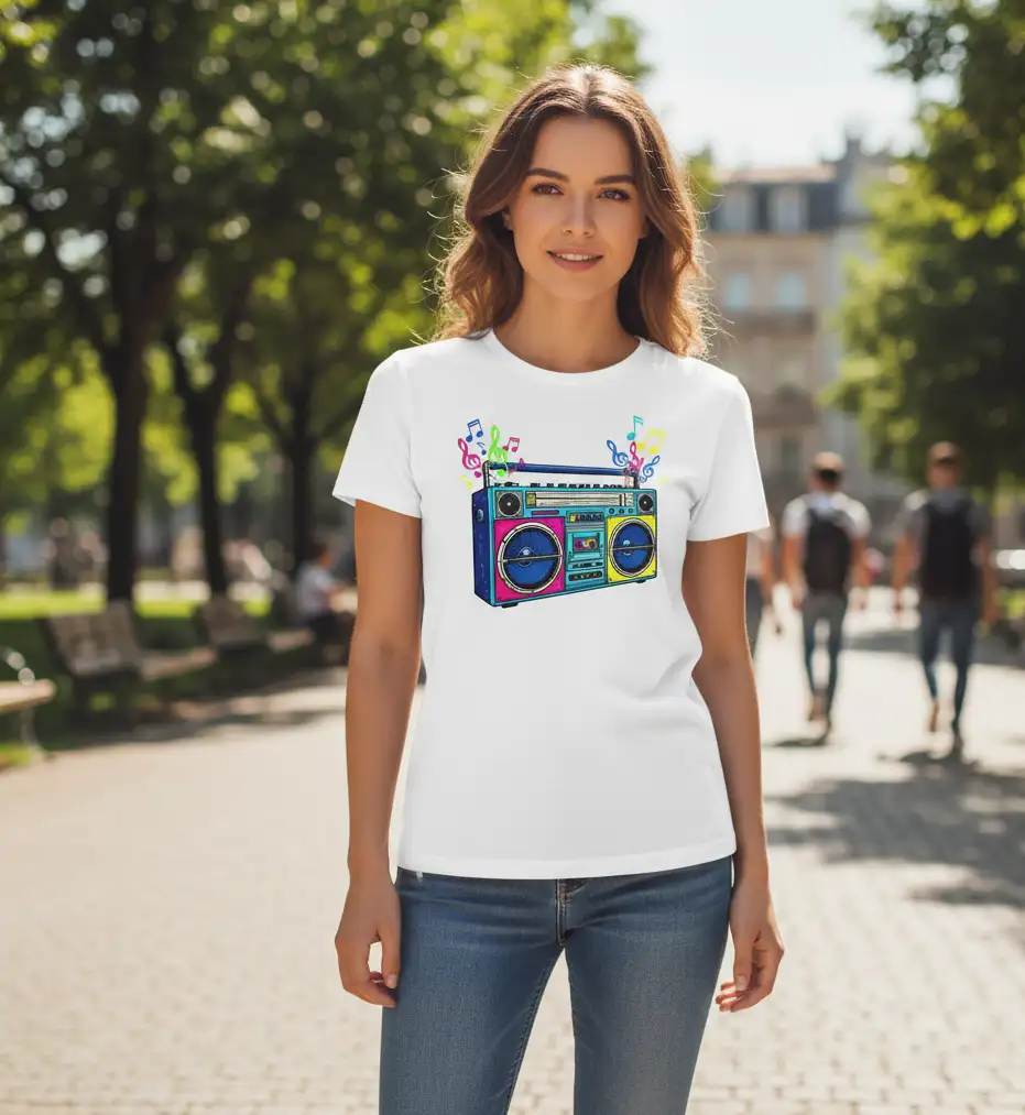 AI Generated Model Wearing T-Shirt